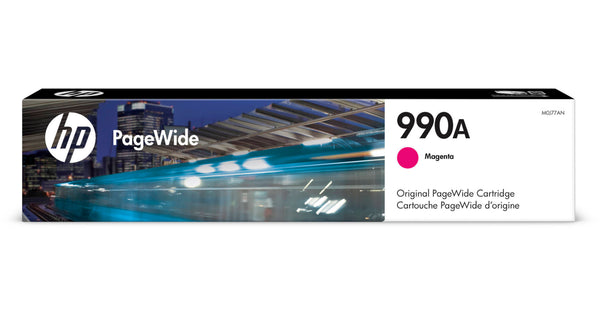 Original HP 990A Standard Yield Magenta Inkjet Cartridge, M0J77AN