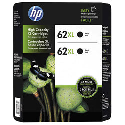 HP 62XL (C2P05AN) Black Ink Cartridge- 2 Pack