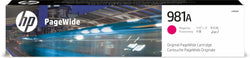 Genuine HP 981A Standard-Yield Magenta PageWide Cartridge, J3M69A