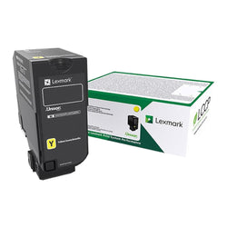 Original Lexmark CS725 High Yield Yellow Return Program Toner Cartridge, 74C1HY0