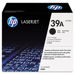 Original HP 39A Black LaserJet Toner Cartridge, Q1339A 