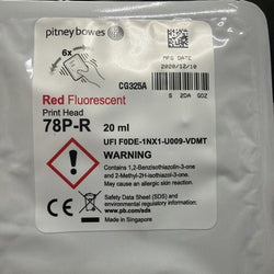Original Pitney Bowes 78P-R High Yield Red Fluorescent Ink, CG325A
