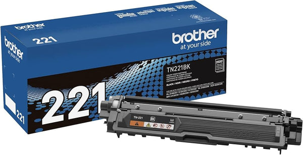 Brother TN-221 Standard-Yield Black Toner Cartridge, TN221BK