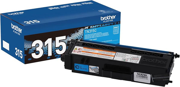 Genuine Brother TN315C High-Yield Cyan Toner Cartridge