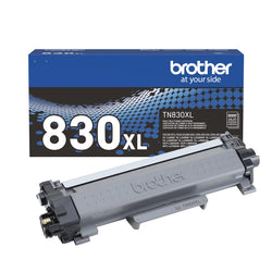 Genuine Brother TN830XL Black High Yield Printer Toner Cartridge, TN830XLBK