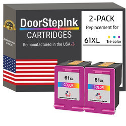HP 61XL (CH564WN) Color Ink Cartridge- Twin Pack
