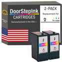 Remanufactured Lexmark #2 2 Color Ink Cartridge Twin Pack
