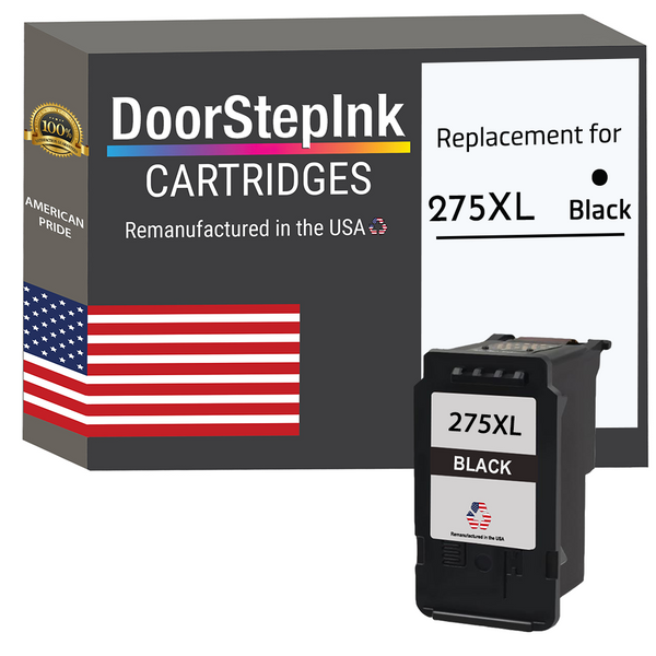 DoorStepInk Brand for Canon 275XL Black Remanufactured in the USA Ink