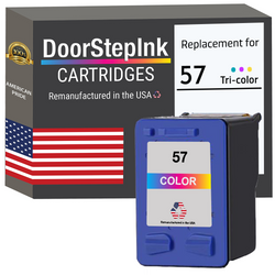DoorStepInk Remanufactured in the USA Ink Cartridge for 57 C6657AN Tri-Color