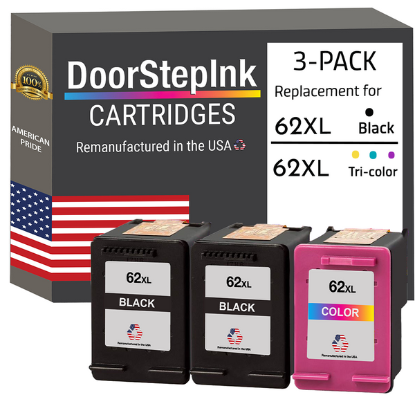 Genuine HP N9H67FN HP 62XL Black & HP 62 Tri-Color Combo Genuine HP N9H67FN HP 62XL Black & HP 62 Tri-Color Combo