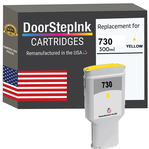 DoorStepInk Remanufactured in the USA Ink Cartridge for 730 300ML Yellow