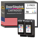 DoorStepInk Remanufactured in the USA Ink Cartridges for HP 78 Color Twin Pack