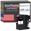 DoorStepInk Remanufactured in the USA Ink Cartridges for Brother LC101XL Magenta