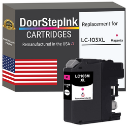 DoorStepInk Remanufactured in the USA Ink Cartridges for Brother LC103XL Magenta