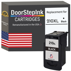 DoorStepInk Remanufactured in the USA Ink Cartridge for Canon PG-210XL Black