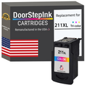 DoorStepInk Remanufactured in the USA Ink Cartridge for Canon CL-211XL Tri-Color