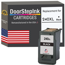 DoorStepInk Remanufactured in the USA Ink Cartridge for Canon PG-240XL Black