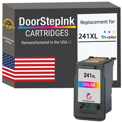DoorStepInk Remanufactured in the USA Ink Cartridge for Canon CL-241XL Tri-Color