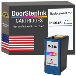 DoorStepInk Remanufactured in the USA Ink Cartridge for Dell Series 5 M4646 Tri-Color