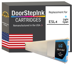 DoorStepInk Remanufactured in the USA Ink Cartridge for Roland ESL4-4LC 440mL Light Cyan