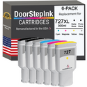 DoorStepInk Remanufactured in the USA Ink Cartridges for 727XL 300ML (6Pack)