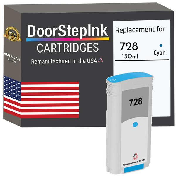 728 Ink Installation Guide HP 728 (F9J67A) 130mL Cyan Ink Cartridges-Save Up To 70% | DoorStepInk