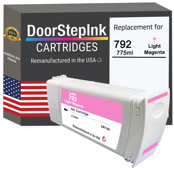 DoorStepInk Remanufactured in the USA Ink Cartridge for 792 775ML Light Magenta