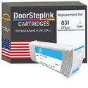 DoorStepInk Remanufactured in the USA Ink Cartridge for 831 775ML Cyan
