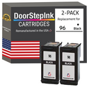 DoorStepInk Remanufactured in the USA Ink Cartridges for HP 96 2 Black / 97 1 Color 3-Pack