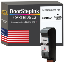 DoorStepInk Remanufactured in the USA Ink Cartridge for C8842A Versatile Black