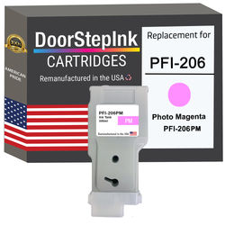 DoorStepInk Remanufactured in the USA Ink Cartridge for Canon PFI-206 300mL Photo Magenta PFI-206PM
