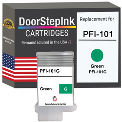 DoorStepInk Remanufactured in the USA Ink Cartridge for Canon PFI-101 130ML Green