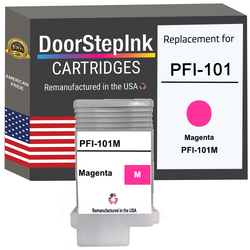 DoorStepInk Remanufactured in the USA Ink Cartridge for Canon PFI-101 130ML Magenta