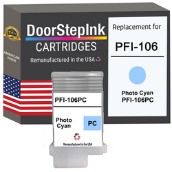 DoorStepInk Remanufactured in the USA Ink Cartridge for Canon PFI-106 130mL Photo Cyan