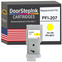 DoorStepInk Remanufactured in the USA Ink Cartridge for Canon PFI-207 300ML Yellow