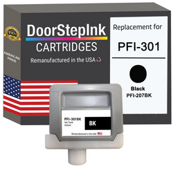 DoorStepInk Remanufactured in the USA Ink Cartridge for Canon PFI-301 330ML Black