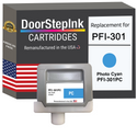 DoorStepInk Remanufactured in the USA Ink Cartridge for Canon PFI-301 330ML Photo Cyan