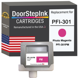 DoorStepInk Remanufactured in the USA Ink Cartridge for Canon PFI-301 330ML Photo Magenta