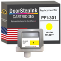DoorStepInk Remanufactured in the USA Ink Cartridge for Canon PFI-301 330ML Yellow