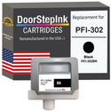 DoorStepInk Remanufactured in the USA Ink Cartridge for Canon PFI-302 330ML Black