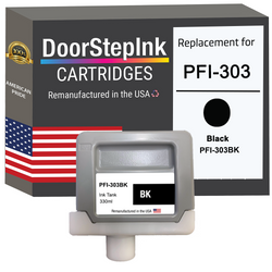 DoorStepInk Remanufactured in the USA Ink Cartridge for Canon PFI-303 330ML Black