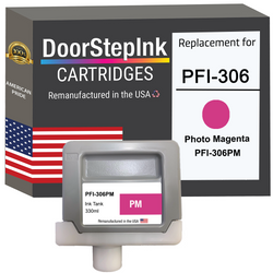 DoorStepInk Remanufactured in the USA Ink Cartridge for Canon PFI-306 330ML Photo Magenta