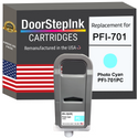 DoorStepInk Remanufactured in the USA Ink Cartridge for Canon PFI-701 700ML Photo Cyan