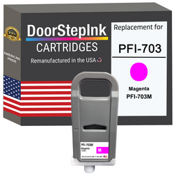 DoorStepInk Remanufactured in the USA Ink Cartridge for Canon PFI-703 700ML Magenta