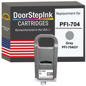 DoorStepInk Remanufactured in the USA Ink Cartridge for Canon PFI-704 700ML Gray
