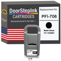 DoorStepInk Remanufactured in the USA Ink Cartridge for Canon PFI-706 700ML Matte Black