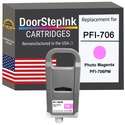 DoorStepInk Remanufactured in the USA Ink Cartridge for Canon PFI-706 700ML Photo Magenta