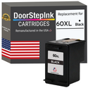 DoorStepInk Remanufactured in the USA Ink Cartridge for HP 60XL 60 XL Black