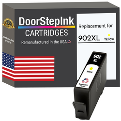 DoorStepInk Remanufactured in the USA Ink Cartridges for 902XL T6M10AN 1 Yellow