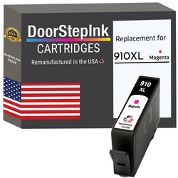 DoorStepInk Remanufactured in the USA Ink Cartridges for 910XL 3YL63AN 1 Magenta